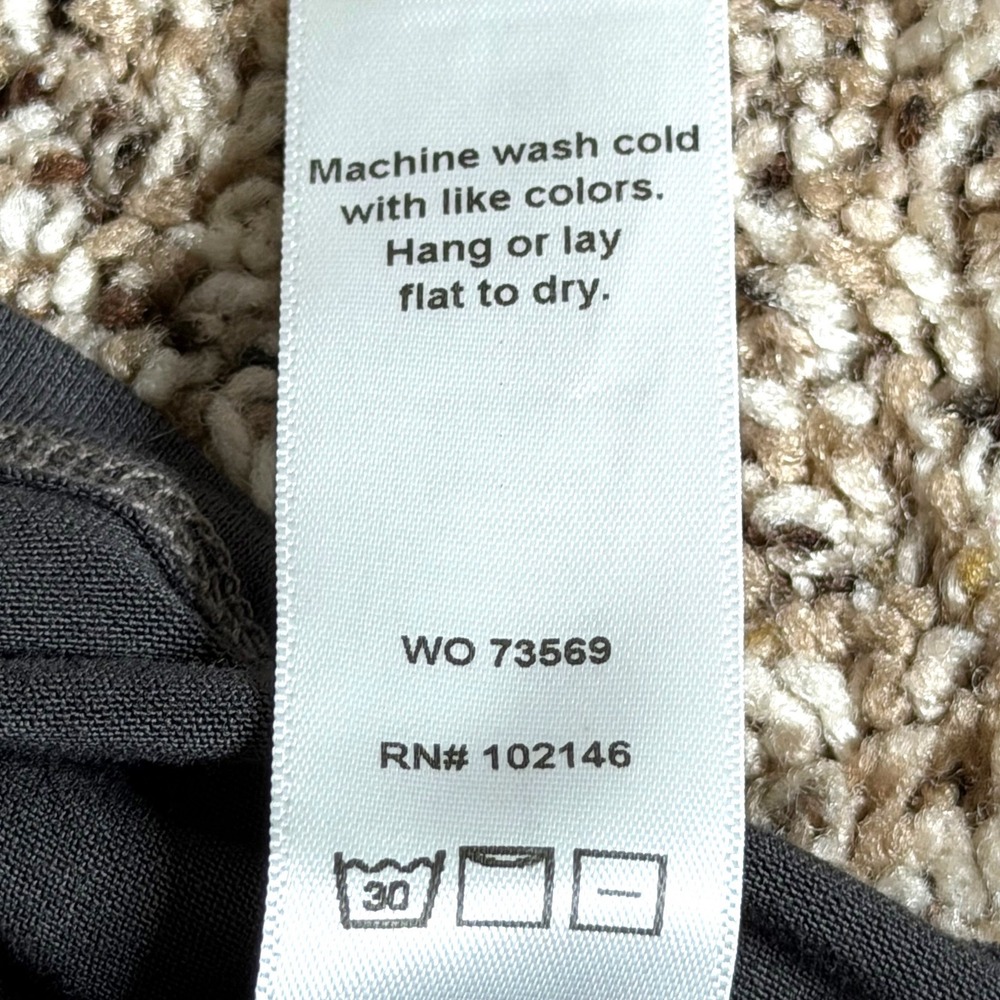 NEW Michael Stars Draped Cowl Neck Sleeveless Top Charcoal Gray Viscose Blend L - Picture 8 of 9